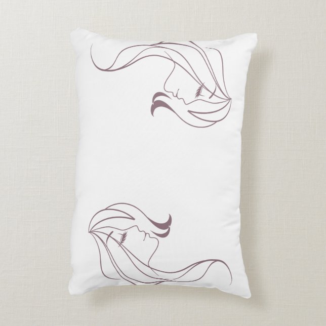 Dubbla Ansikte Prydnadskudde (Baksidan(Vertikal))