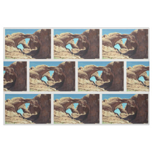 Dubbla Arch Desert liggande foto Fabric Tyg