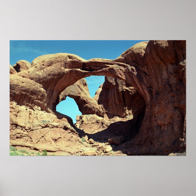 Dubbla Arch Desert Photo Poster (Framsidan)