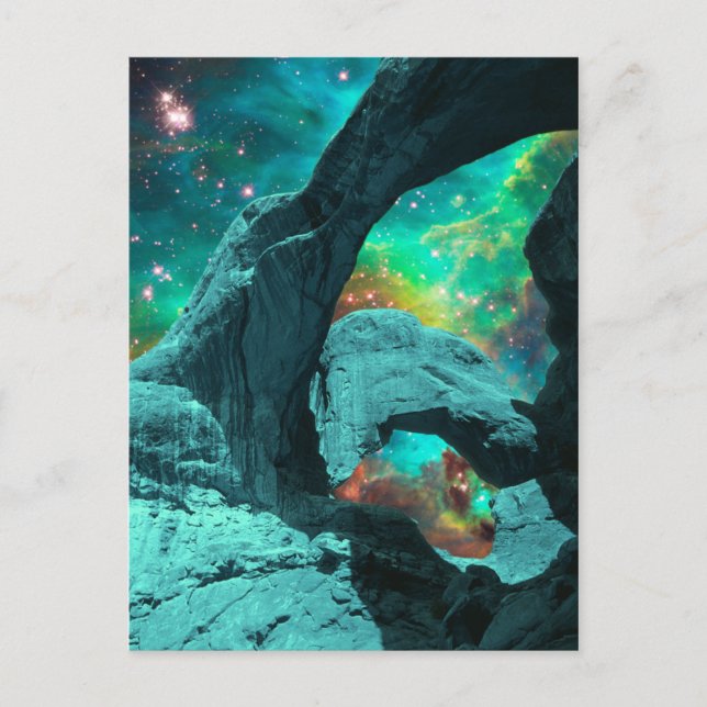 Dubbla Arch in Space Postcard Vykort (Framsida)