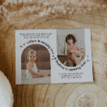 Dubbla Arch Photo Joint Birthday-inbjudan Inbjudningar<br><div class="desc">En modern,  gemensam födelsedagsinbjudan med två egna foton i bågform. Titeltexten böjs runt fotona tillsammans med stjärnor. Du kan ändra färg på all text och alla stjärnor i den här designen.</div>