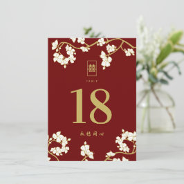 Dubbla av Cream Peach/Plum Blommars Happity Bröll