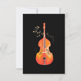 Dubbla Bass Art Classical Music Jazz Kort