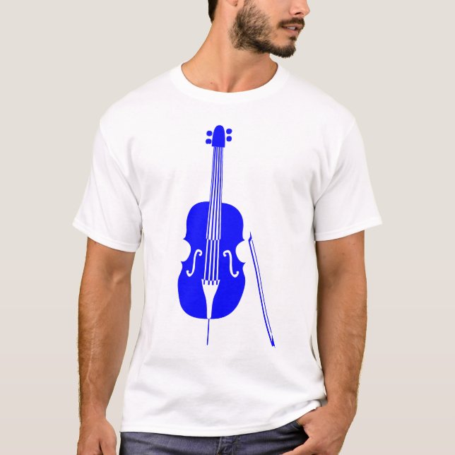 Dubbla Bass - Blått Tee (Framsida)