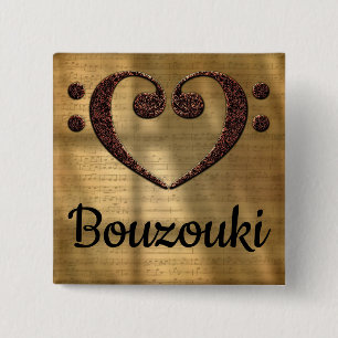 Dubbla Bass Clef Heart Bouzouki Knapp