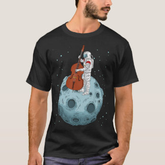Dubbla Bass Contrabass Jazz Music Gifts upprätt Ba T Shirt
