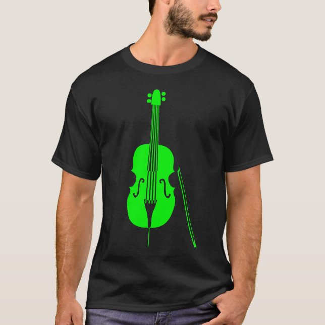 Dubbla Bass - Grönt T Shirt (Framsida)