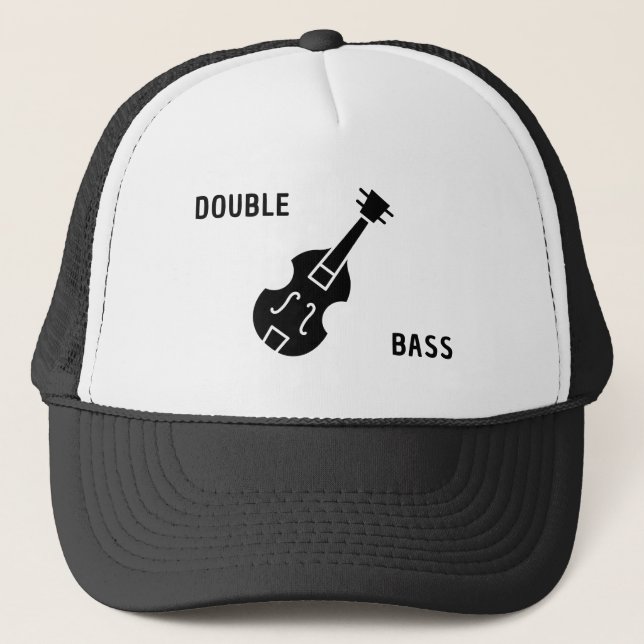 Dubbla Bass i svart Keps (Framsida)