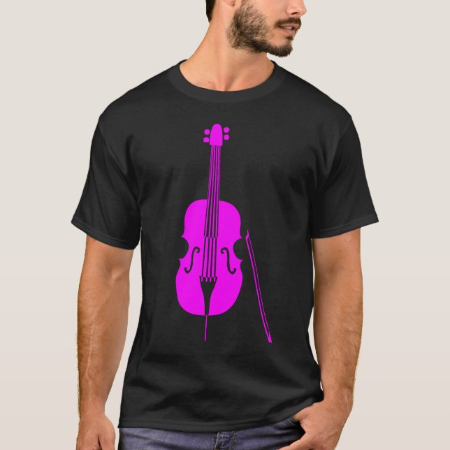 Dubbla Bass - Magenta T-shirt (Framsida)