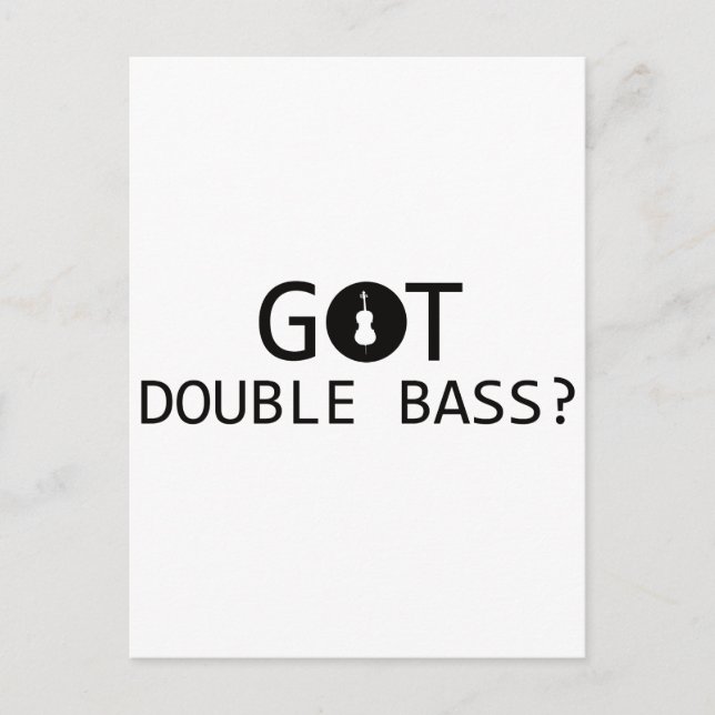 DUBBLA BASS-musikdesign Vykort (Framsida)