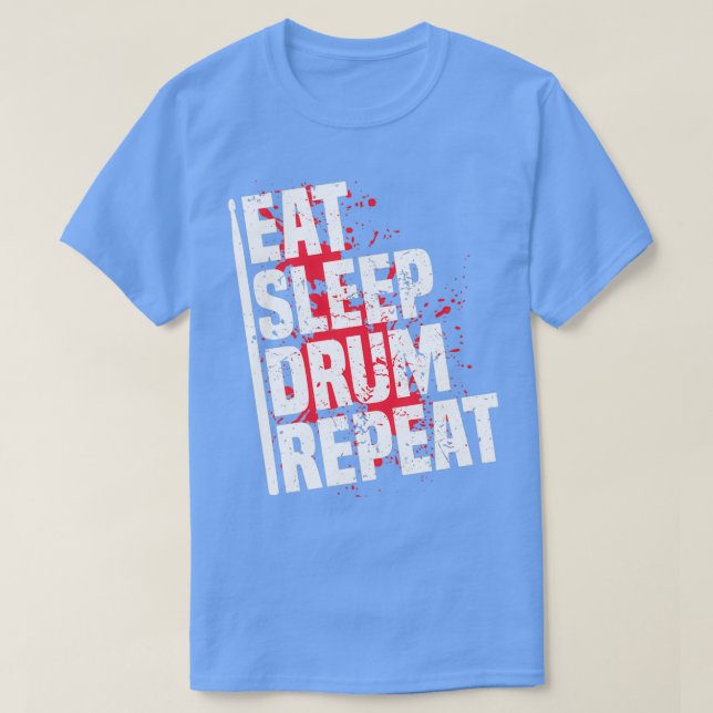 Dubbla Bass Pedals Heart Beat Drum Gift for Musici T Shirt (Design framsida)
