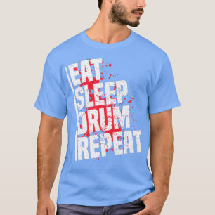 Dubbla Bass Pedals Heart Beat Drum Gift for Musici T Shirt