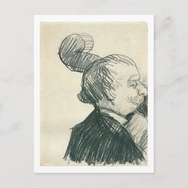 Dubbla-Bass Player (F1244cv) Van Gogh Fine Art Vykort (Framsida)