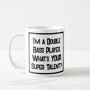 Dubbla Bass Player Toppen Talent. Kaffe Mugg