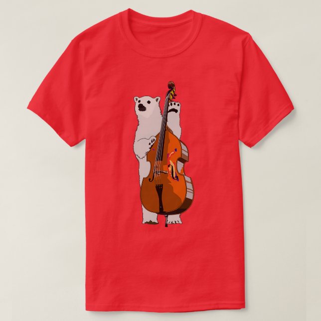 Dubbla Bass Polar Bear T Shirt (Design framsida)