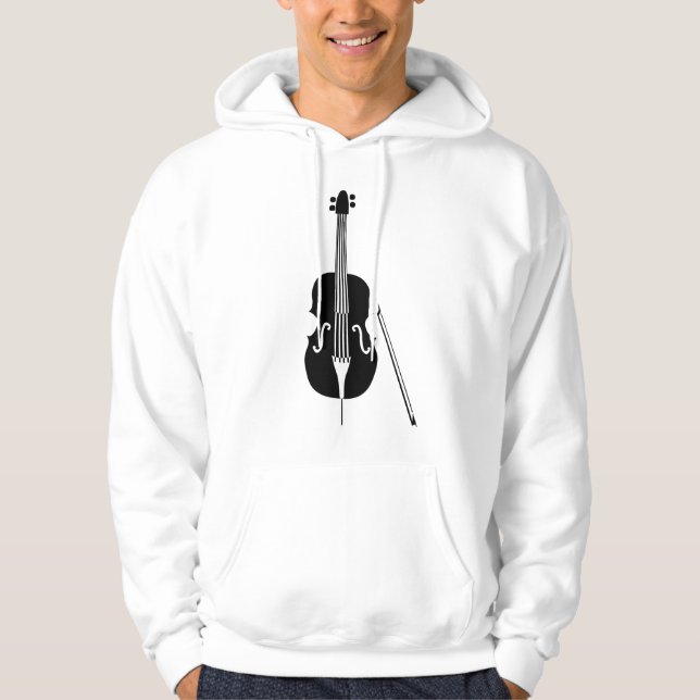 Dubbla Bass - Svart Hoodie (Framsida)