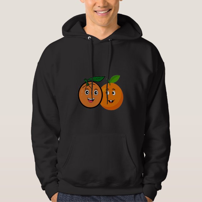 Dubbla Besvärliga Apelsiner  Hoodie (Framsida)