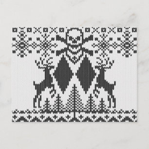 Dubbla Black Diamond Crossbone Ugly Sweater Stil Vykort