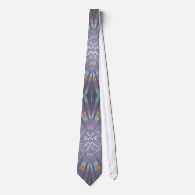 Dubbla Black Tie Dye Swirls Necktie Slips (Framsida)