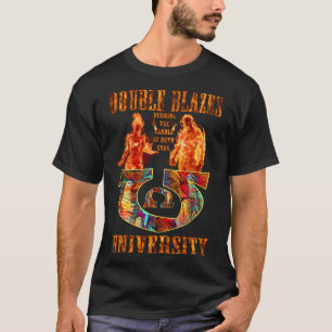 Dubbla Blaze Universiteten T Shirt