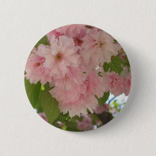 Dubbla Blossoming Cherry Träd II Vår Blommigt Knapp
