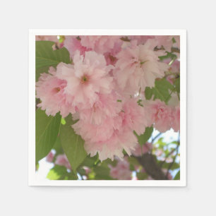Dubbla Blossoming Cherry Träd II Vår Blommigt Pappersservett