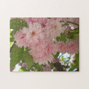 Dubbla Blossoming Cherry Träd II Vår Blommigt Pussel