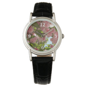 Dubbla Blossoming Cherry Träd III Vår Blommigt Armbandsur