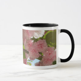 Dubbla Blossoming Cherry Träd III Vår Blommigt Mugg