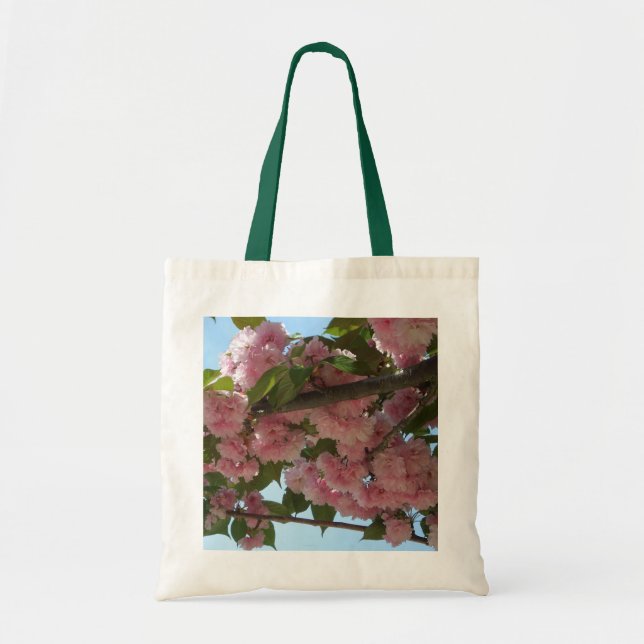 Dubbla Blossoming Cherry Träd IV Vår Tygkasse (Framsidan)