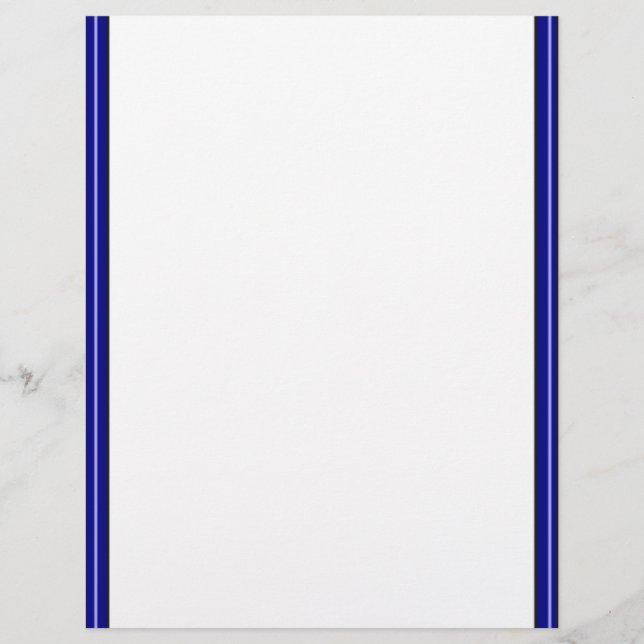 Dubbla Blue Gräns Letterhead (Framsida)