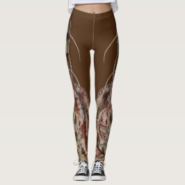 Dubbla Blue Ring Octopus - Sidovänd Leggings