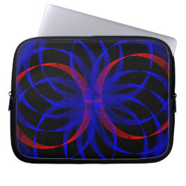 Dubbla Blueberry Accent Geometric Electronics Bag Laptop Fodral
