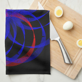 Dubbla Blueberry Accent Geometric Kitchen Towel Kökshandduk