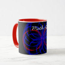 Dubbla Blueberry Accent Math Art Coffee Mugg