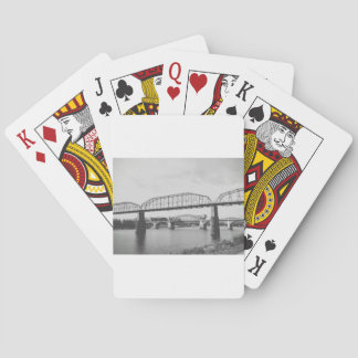 Dubbla Bridge Black and White Photography Spel Kort