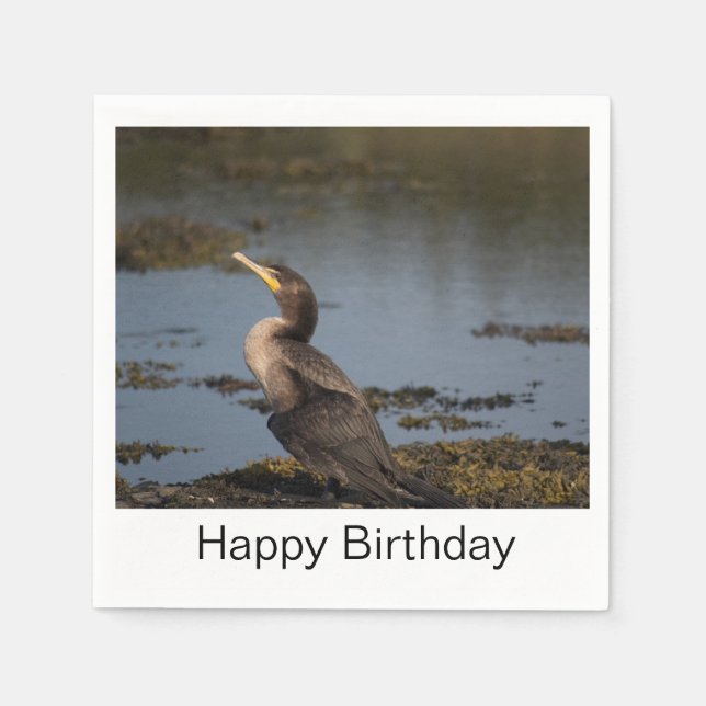 Dubbla bröstad skarv pappersservett (Framsidan)