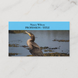 Dubbla bröstad skarv visitkort