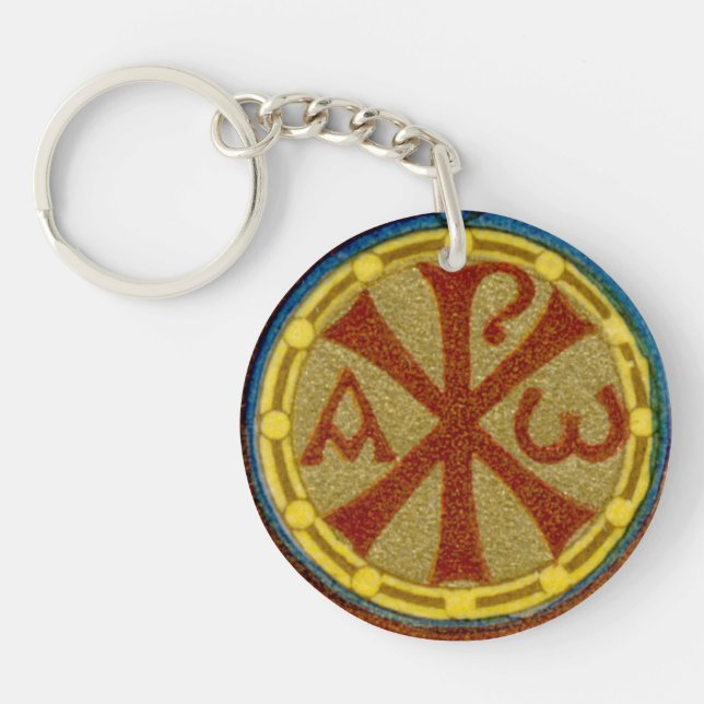 Dubbla Chi Rho/Alpha Omega Medallion från SNV 36 (Framsidan)
