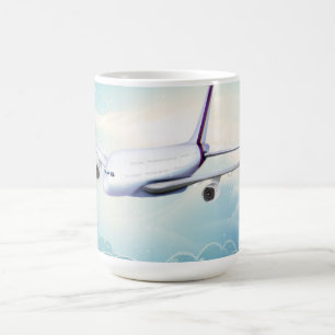 Dubbla Deck Jet Airliner Kaffemugg