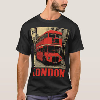 Dubbla Decker Buss i London | Retro England T Shirt