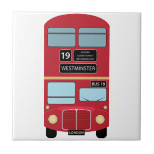 Dubbla Decker Buss Kakelplatta