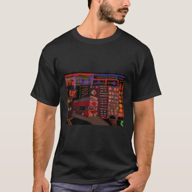 dubbla decker buss Kowloon Walled City T-Shirt (Framsida)