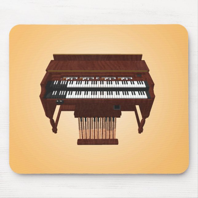Dubbla Decker Organ: 3D Model: Mousepad Musmatta (Framsidan)