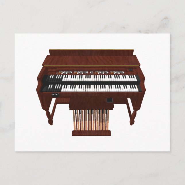 Dubbla Decker-organ: 3D-modell: Vykort (Framsida)