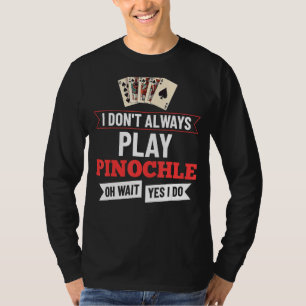Dubbla-dekorpunkter för Pinochle-spel-Regler-kort T Shirt