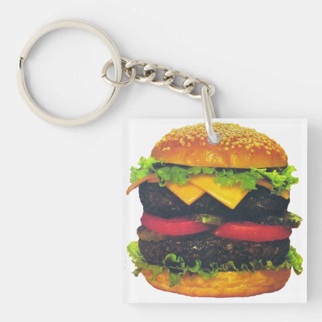 Dubbla Deluxe Hamburger med ost (Framsidan)