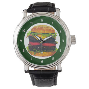 Dubbla Deluxe Hamburger med ost Armbandsur