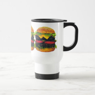 Dubbla Deluxe Hamburger med ost Resemugg