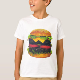 Dubbla Deluxe Hamburger med ost Tee Shirt